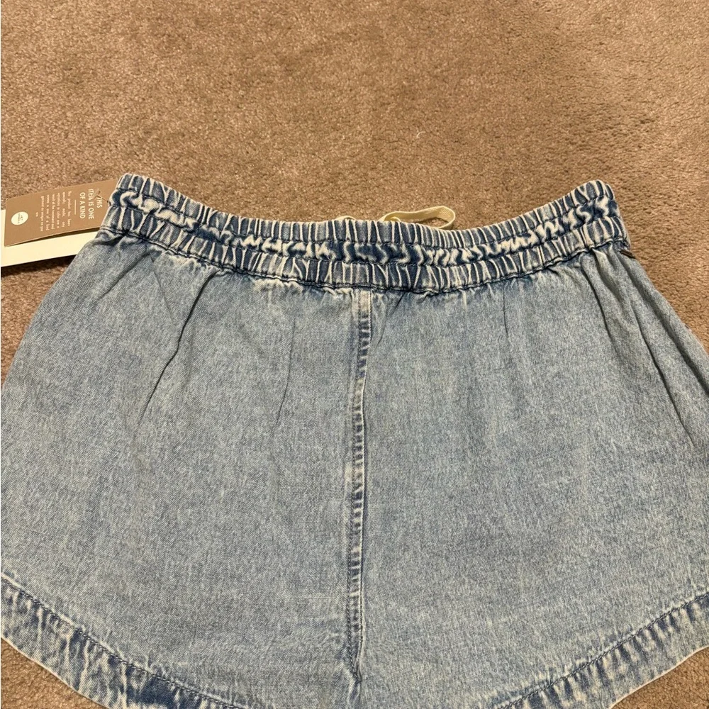 O'Neill Light Blue Denim Drawstring Pocket Shorts - Picture 3 of 4